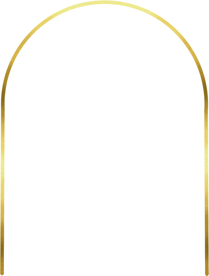 Gold arch outline decoration